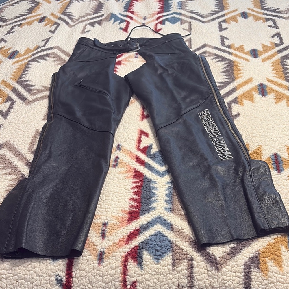 Harley-Davidson Black Leather Chaps